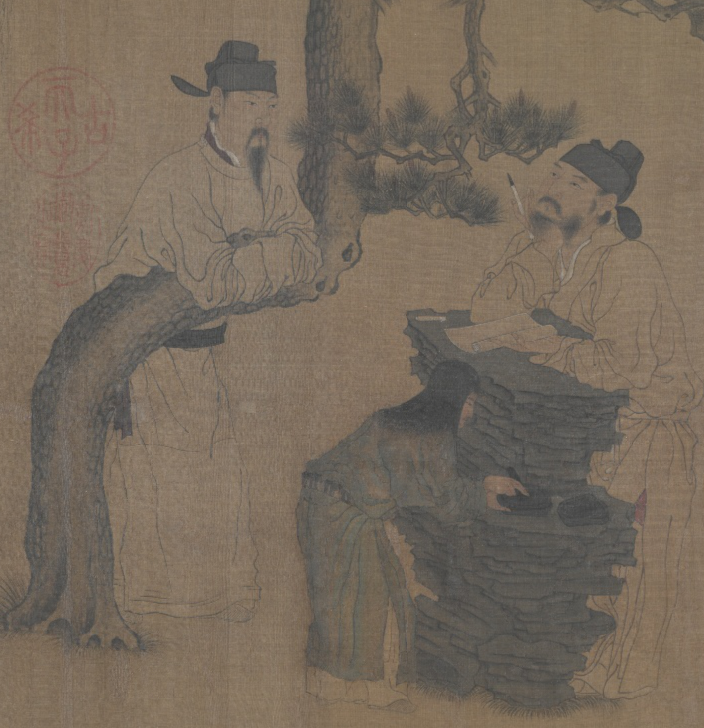 我又把故宫古画放大了，点开前不知道这么好笑哈哈哈哈哈哈哈哈哈哈