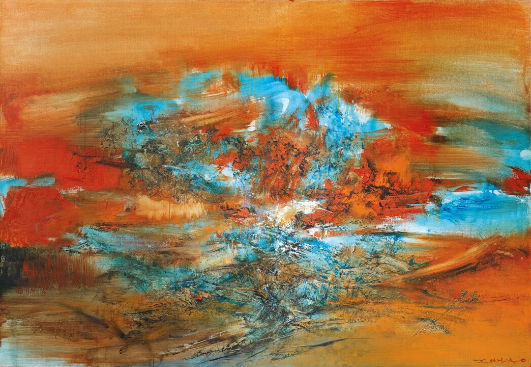 赵无极《10.01.68.》 成交价：HKD 6317.5万